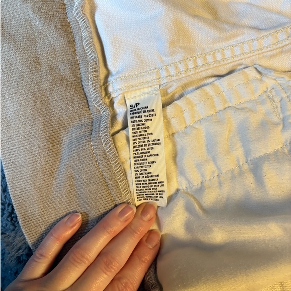 Gray and Cream Hooded Jacket - Picture 2 of 3